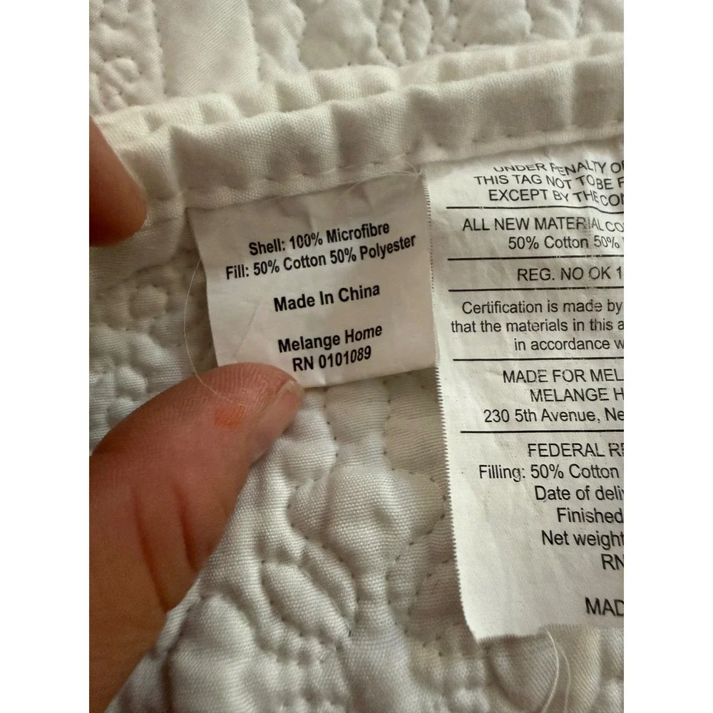 Vintage Queen Classics by Eileen West Cream Matelasse Quilt Coverlet Bedspread
